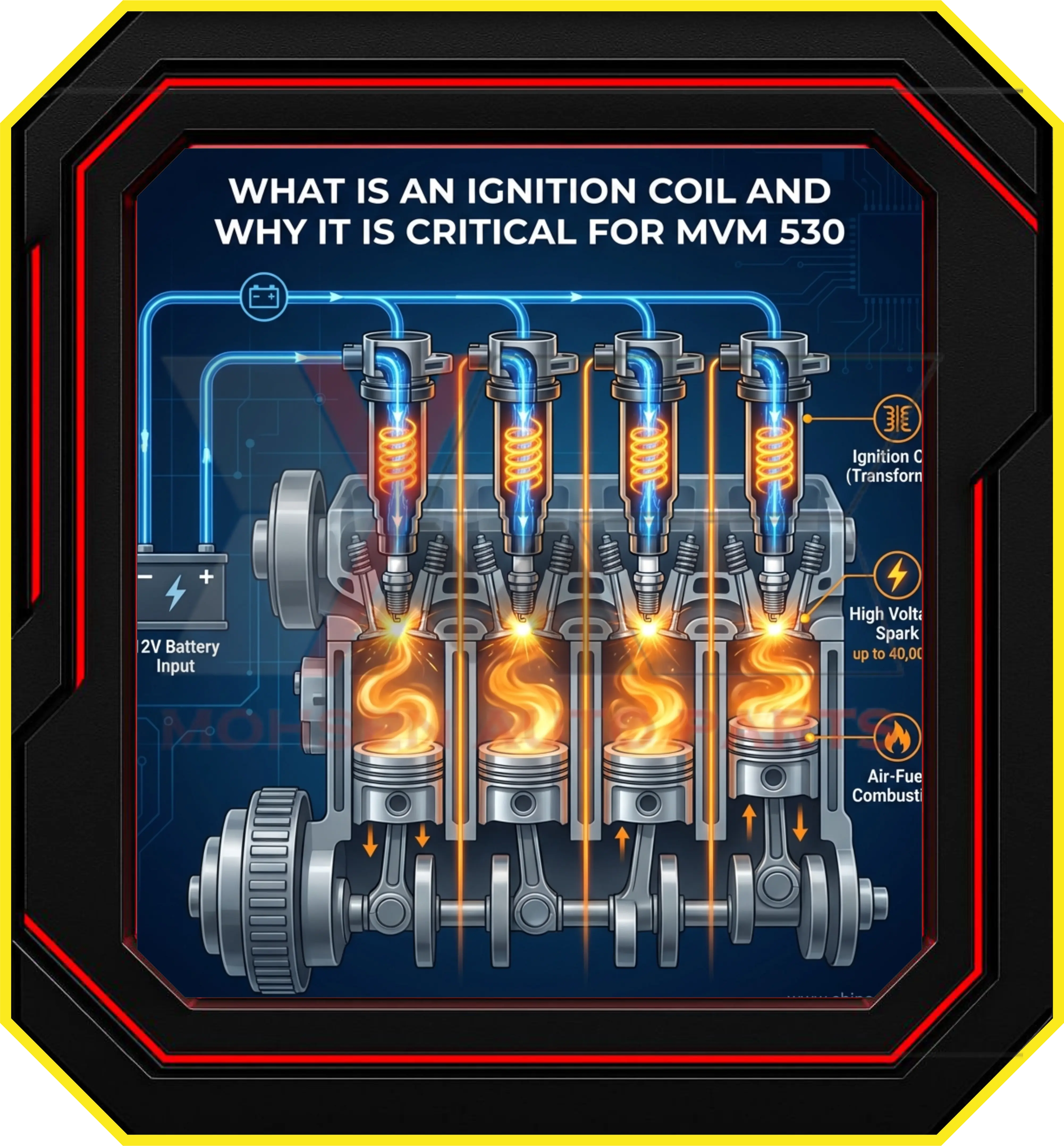 کویل جرقه زنی چیست و چرا برای MVM 530 حیاتی است؟