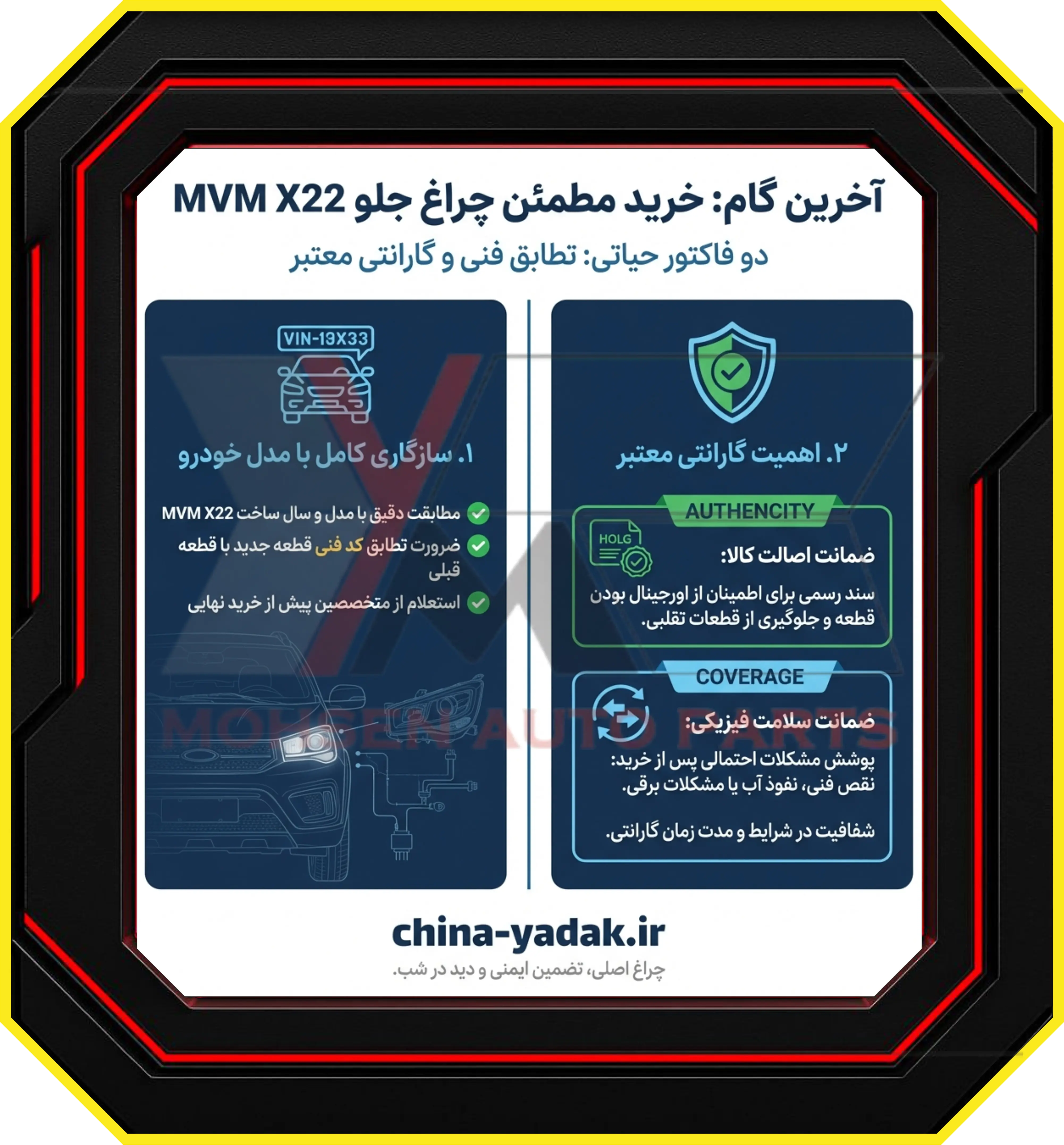 سازگاری کامل با مدل MVM X22 شما